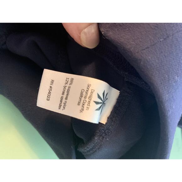 Athleta Navy Blue Straight Leg Pant With Pockets Front & Back Women's Small - Picture 11 of 11